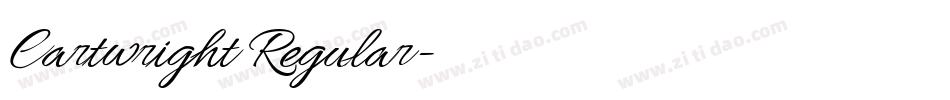Cartwright Regular字体转换
